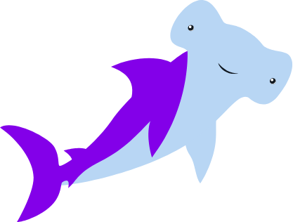 Animated hammerhead shark