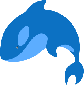 Animated orca whale