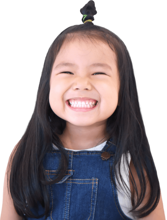 Young girl laughing after visiting her pediatric dentist in Saint Catharines Ontario