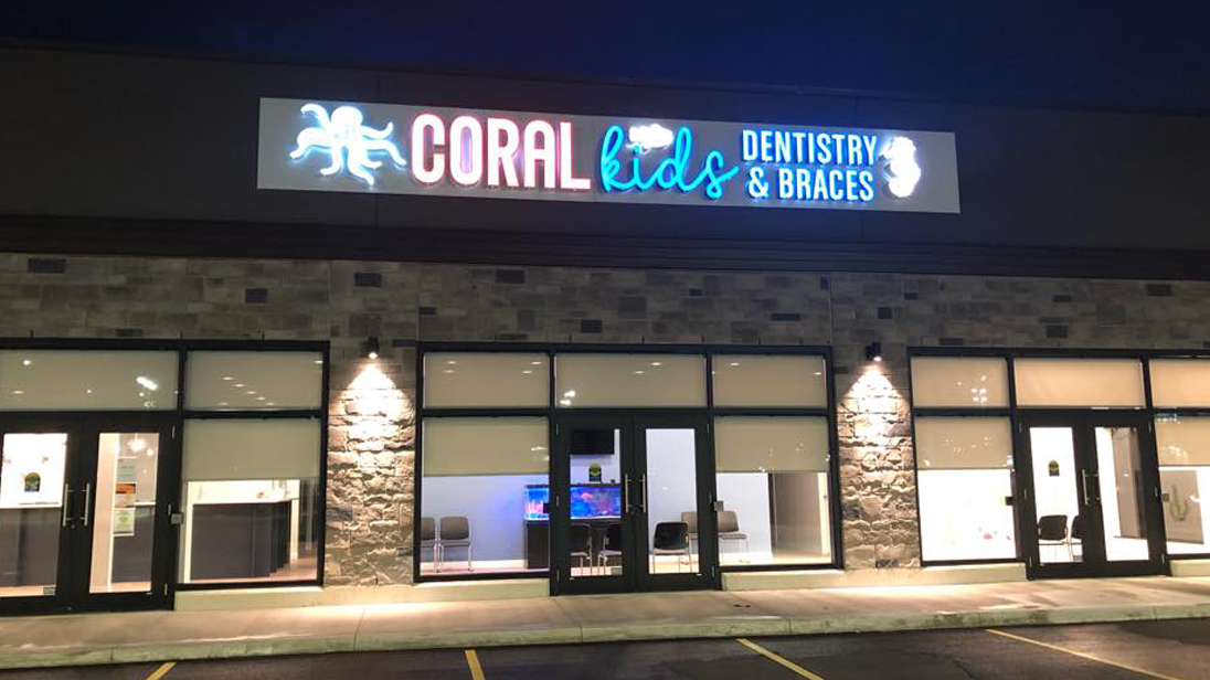 Outsie view of Coral Kids Dentistry and Braces in Saint Catharines Ontario