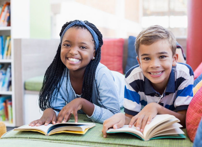 Kids reading books